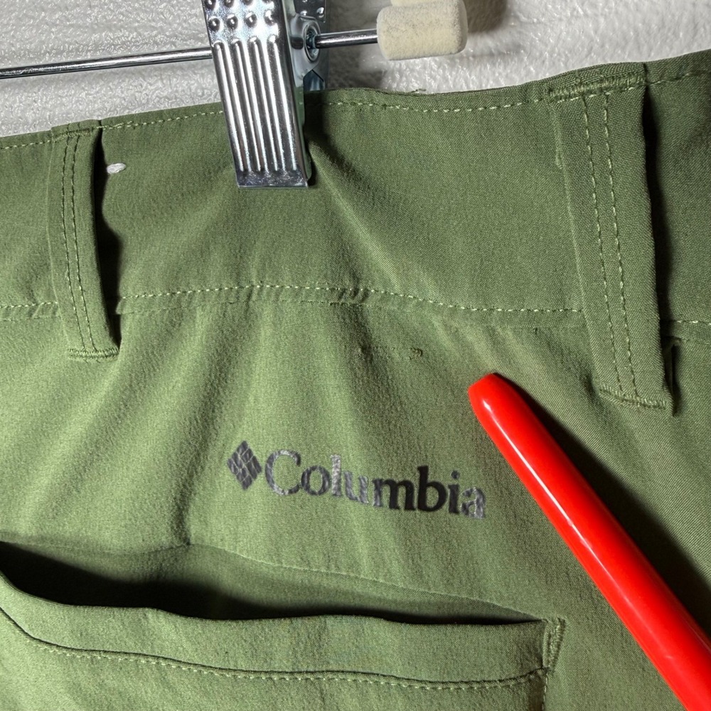 Columbia Men Green Hiking Shorts‎ UPF 50 Omni Size 40W Stretch Cargo Performance - Picture 4 of 14